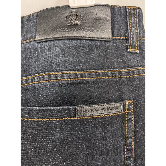 Declo Ganabab Fashionable Jeans 33 Black Mens Mid Rise Medium Wash Regular Fit - Picture 3 of 13